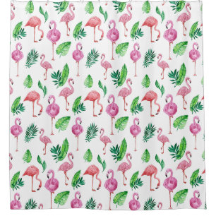 Flamingo Pattern Duschvorhang