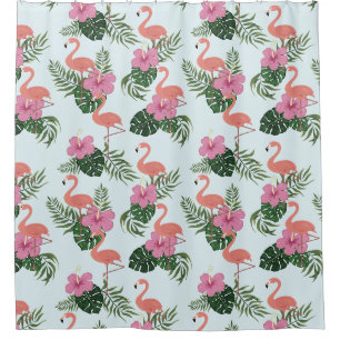 Flamingo Pattern Duschvorhang