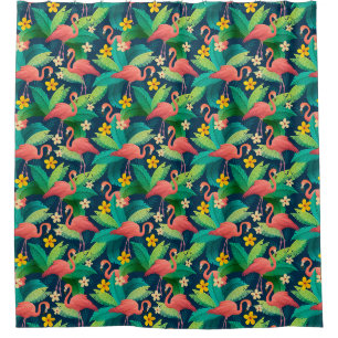 Flamingo Pattern Duschvorhang
