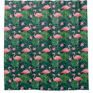 Flamingo Pattern Duschvorhang