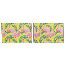 Flamingo Pattern Pillow Case Kissenbezug