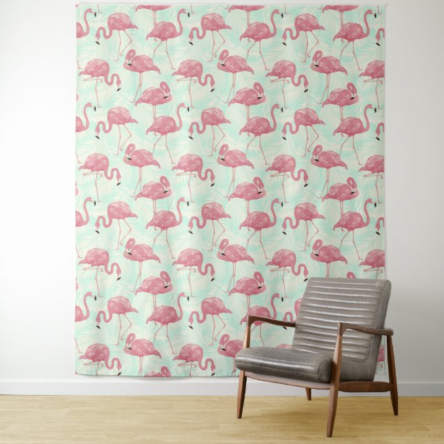 Flamingo Pattern Wandteppiche (Beispiel)