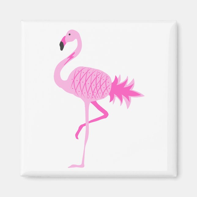 Flamingo Pineaple Magnet (Vorne)