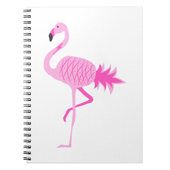 Flamingo Pineaple Notizblock (Vorderseite)