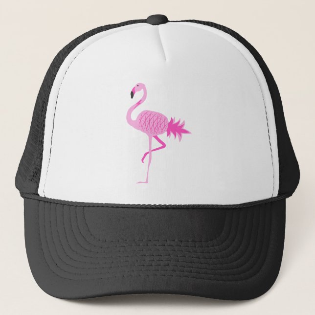 Flamingo Pineaple Truckerkappe (Vorderseite)