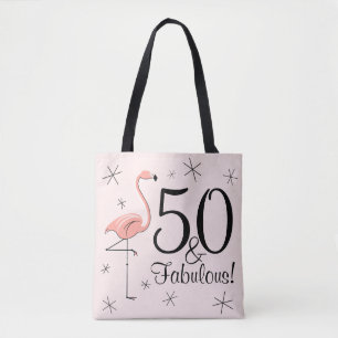 Flamingo Pink '50 und Fabulous!' Ganztasche