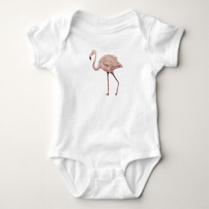 Flamingo Pink Baby Bodysuit Baby Strampler