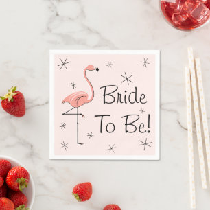 Flamingo Pink Brie to Be! Papierservietten