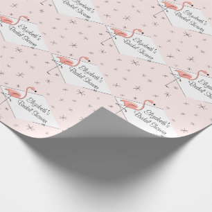Flamingo Pink Diamant Brautparty Packpapier