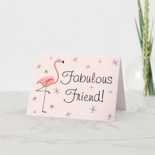 Flamingo Pink Fabulous Friend Karte! Karte