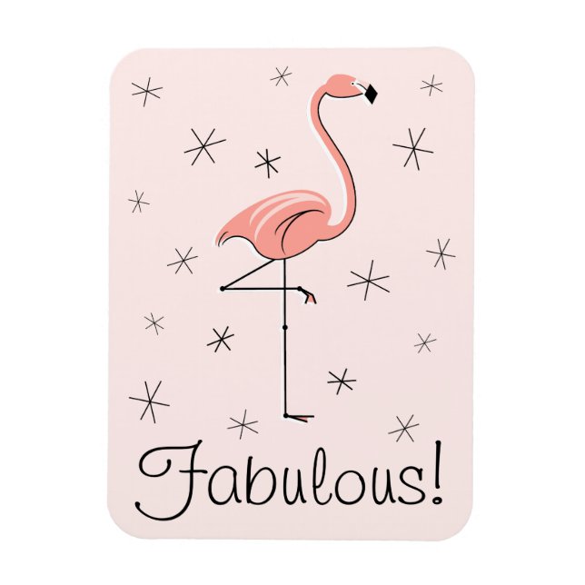 Flamingo Pink Fabulous Magnet flexibel (Vertikal)