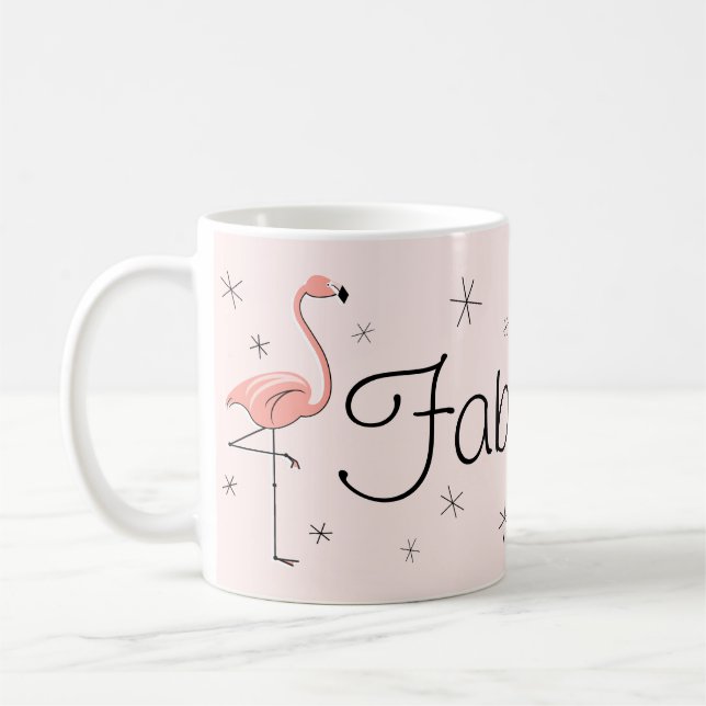 Flamingo Pink 'Fabulous' Tasse (Links)