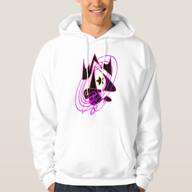Flamingo Pink Galaxy Hoodie (Vorderseite)