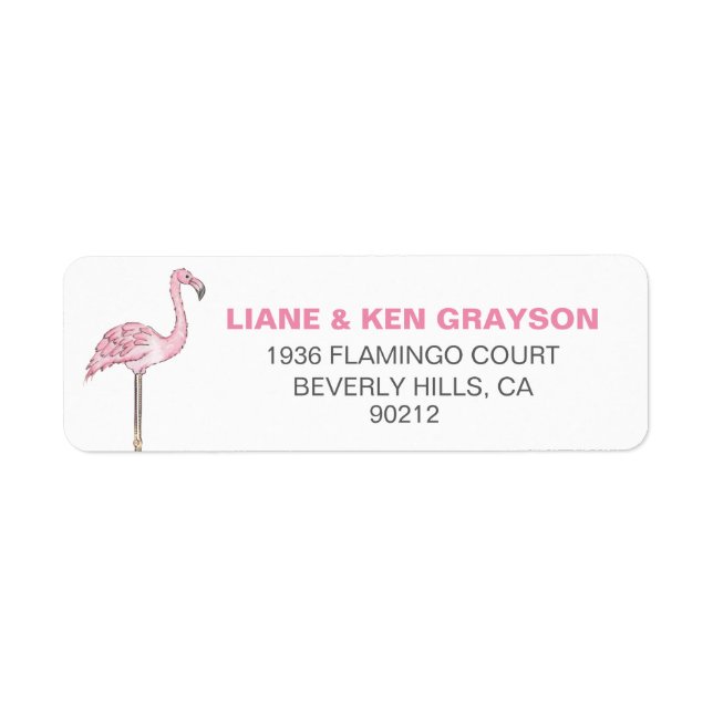 Flamingo Pink Gray Moderne Saubere (Vorne)