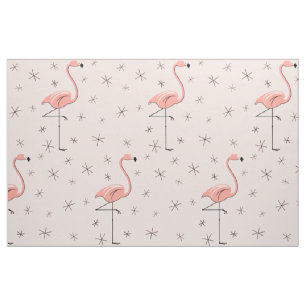 Flamingo Pink große Muster Stoff
