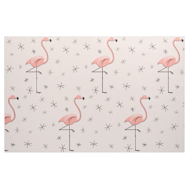 Flamingo Pink große Muster Stoff (Fat Quarter (45,7 x 55,9 cm))
