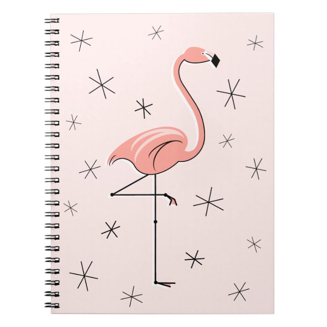 Flamingo Pink Notebook Notizblock (Vorderseite)