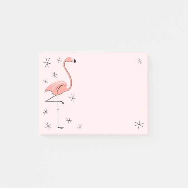 Flamingo Pink Post-it Klebezettel (Vorderseite)