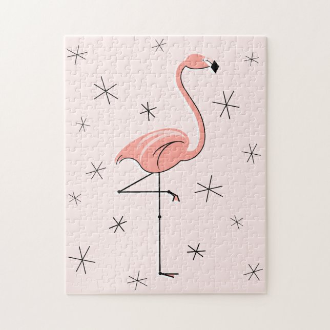 Flamingo Pink Puzzle (Vertikal)