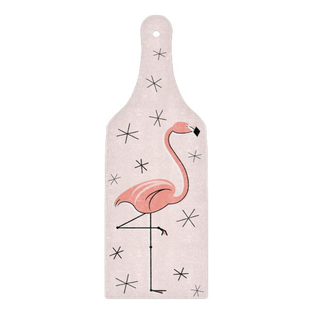 Flamingo Pink Schneidpaddel Schneidebrett (Vorderseite)