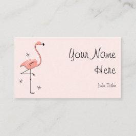 Flamingo Pink - Text auf der Visitenkarte