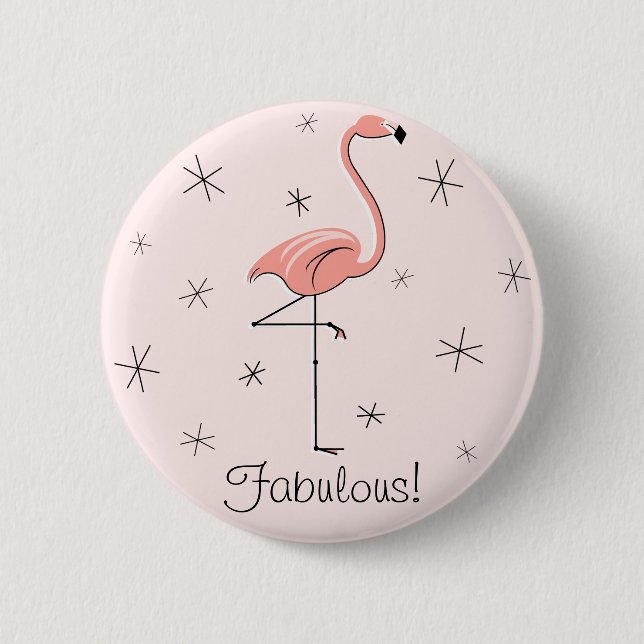 Flamingo Pink 'Text'-Taste Button (Vorderseite)