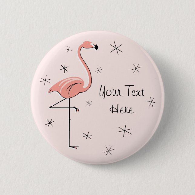 Flamingo Pink 'Text'-Taste Button (Vorderseite)