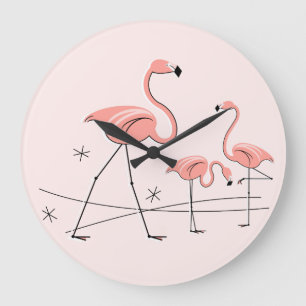 Flamingo Pink Trio 2 Uhr rund