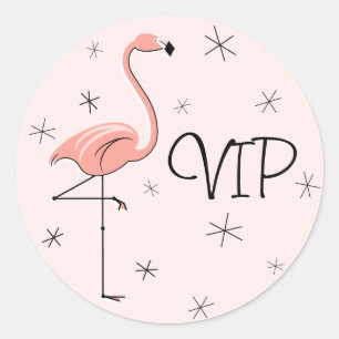 Flamingo Pink VIP Aufkleber