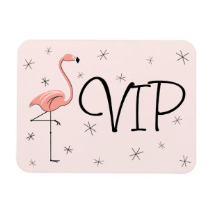 Flamingo Pink VIP-Magnet flexibel Magnet