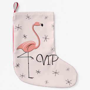 Flamingo Pink VIP Strumpf einseitig Kleiner Weihnachtsstrumpf