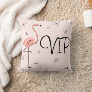 Flamingo Pink 'VIP' Wurfkissen Kissen