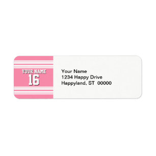 Flamingo Pink White Team Jersey Name