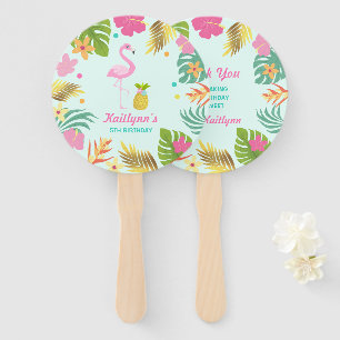 Flamingo Pool Party Hand Fan Flamingo Gastgeschenk Fächer
