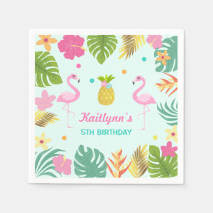 Flamingo-Pool-Party-Party-Servietten-tropischer Serviette
