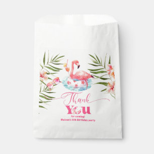 Flamingo Pool Party pink Mädchen Geburtstag Geschenktütchen