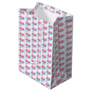 Flamingo-Poolparty Rosa Flamingos Party-Tüte Mittlere Geschenktüte