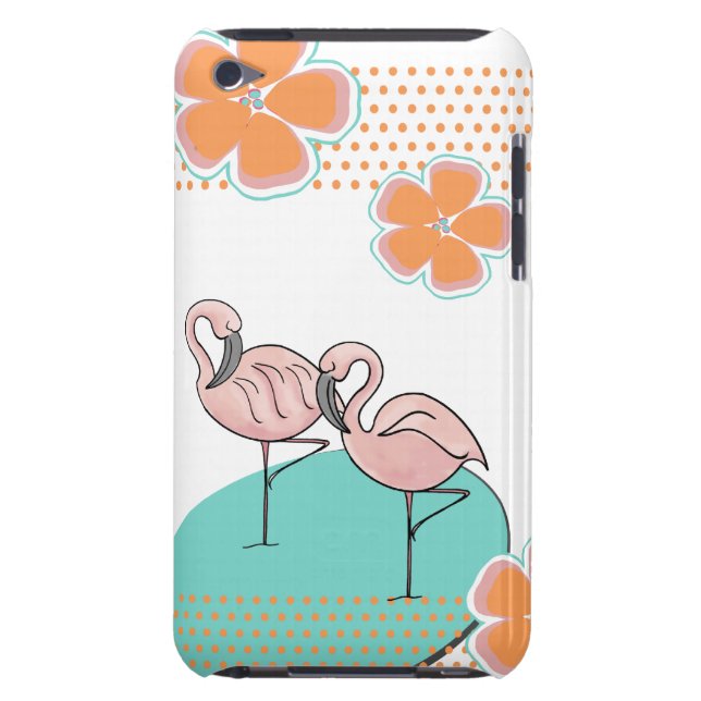 Flamingo Poolside iPod Case-Mate Case (Rückseite)