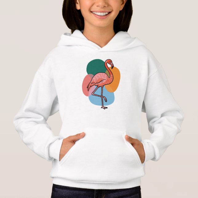 Flamingo Pop Hoodie (Vorderseite)