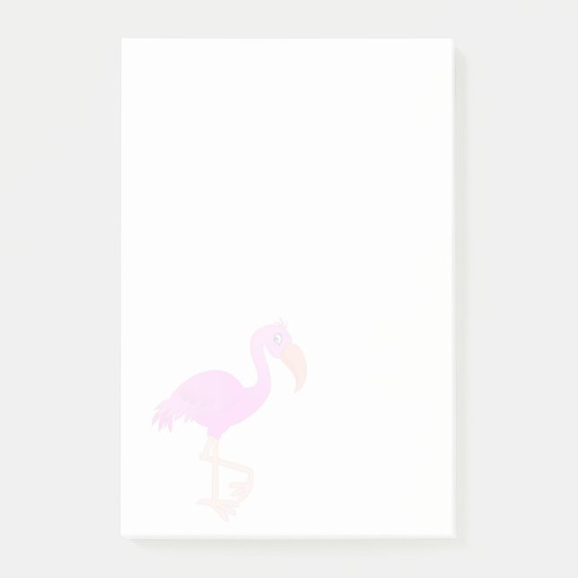 Flamingo Post-it Klebezettel (Vorderseite)