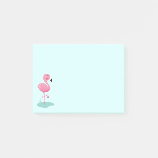 Flamingo Post-it Notes Klebezettel (Vorderseite)