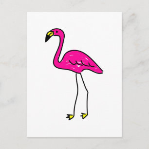 Flamingo Postkarte