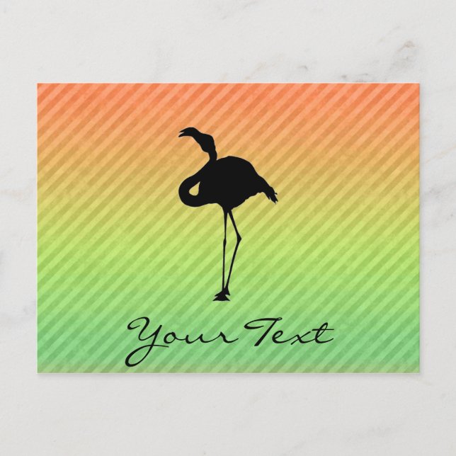 Flamingo Postkarte (Vorderseite)