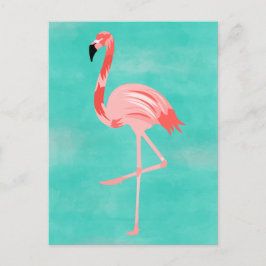 Flamingo Postkarte