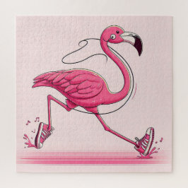 Flamingo-Puzzle in Farben für kreative Spiele Puzzle