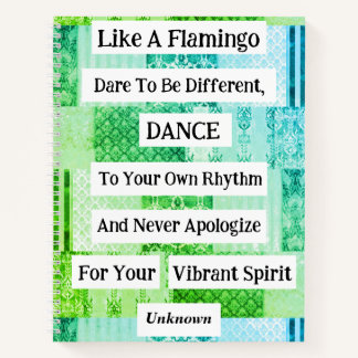 Flamingo Quote Spiral Notebook Notizbuch