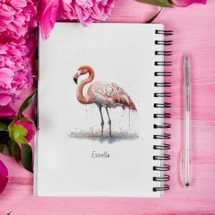 Flamingo Radiation: Wasserfarben Kunst, Brauch Planer