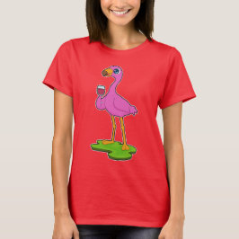 Flamingo Red wine T-Shirt