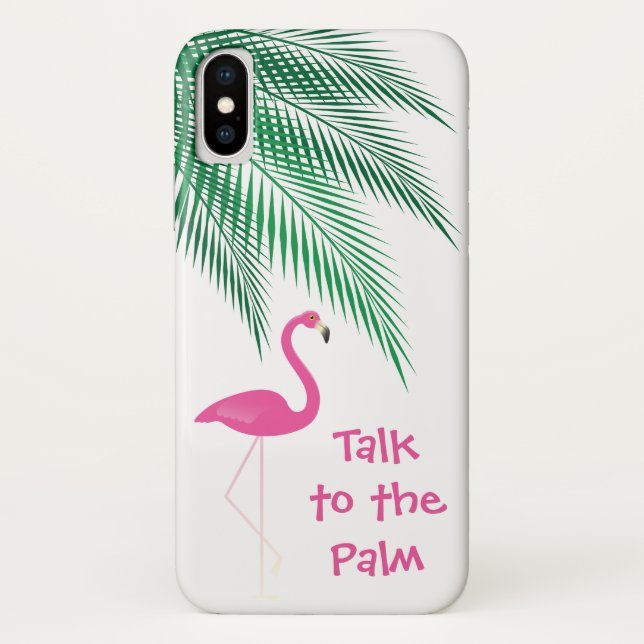 Flamingo Rede mit dem Fall Palm iPhone Case-Mate iPhone Hülle (Rückseite)