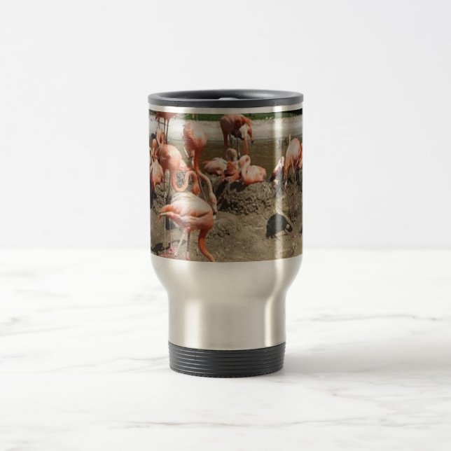 FLAMINGO-REISE-TASSE REISEBECHER (Mittel)